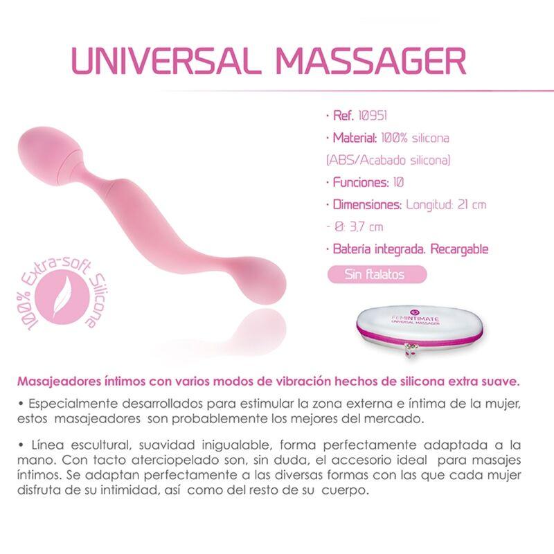 femintimate vibratore in silicone massaggiatore universale rosa