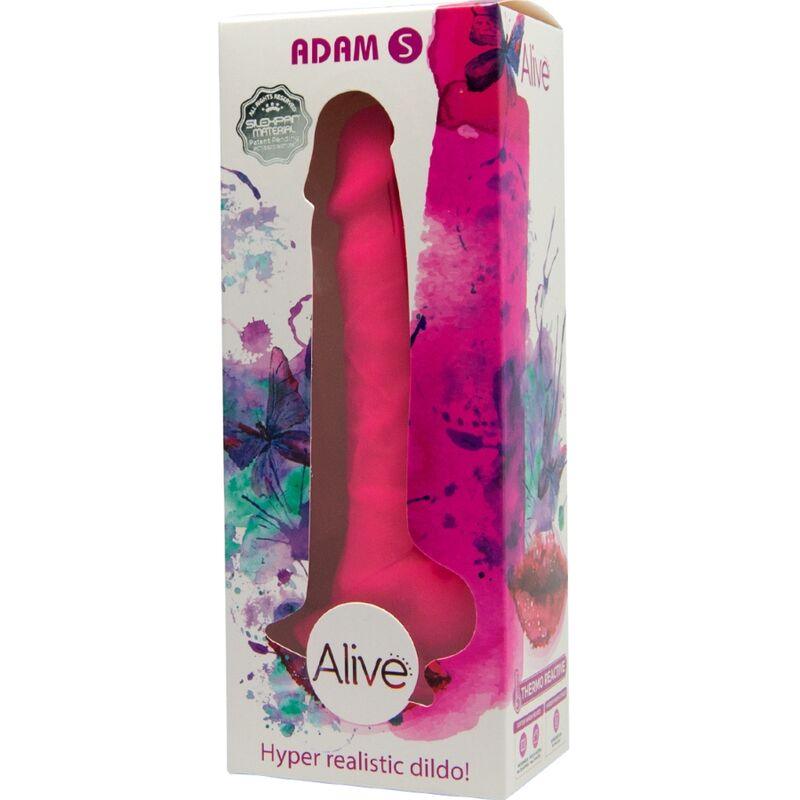 alive pene realistico di adam fucsia 17 75 cm