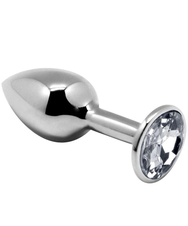 alive piacere anale mini plug metallo bianco taglia m