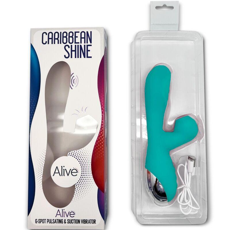 alive vibratore shine caribbean e ventosa blu