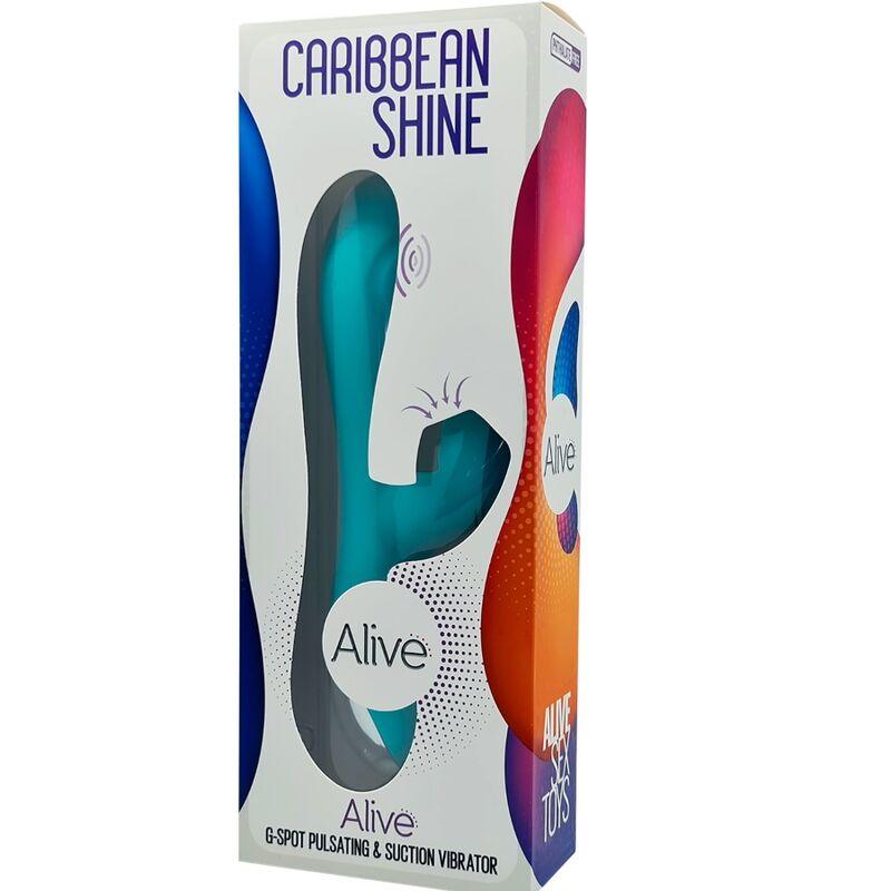 alive vibratore shine caribbean e ventosa blu