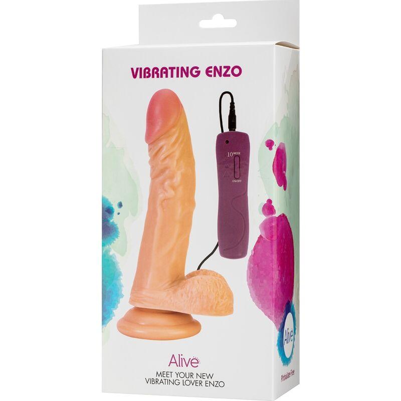 alive vibratore pene realistico enzo 21 cm