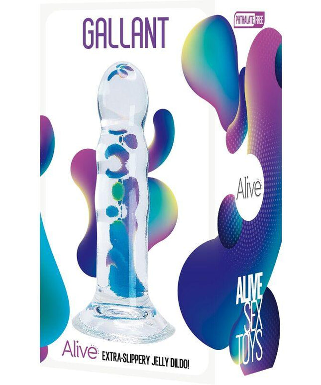 alive pene realistico gallant trasparente 14 cm