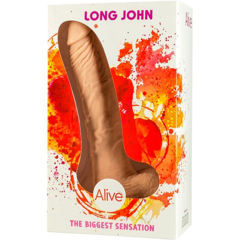 alive pene realistico long john 21 8 cm