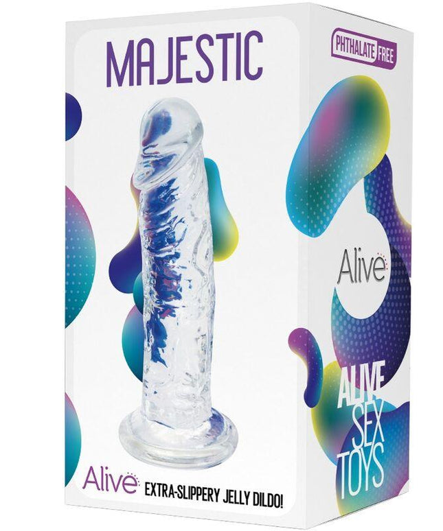 alive pene majestic realistico trasparente 14 7 cm