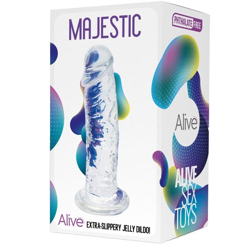 alive pene majestic realistico trasparente 14 7 cm