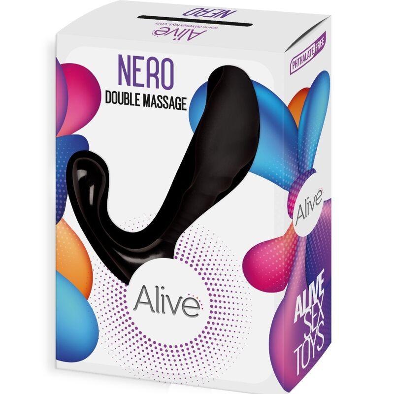 alive doppio massaggiatore nero anale e prostatico