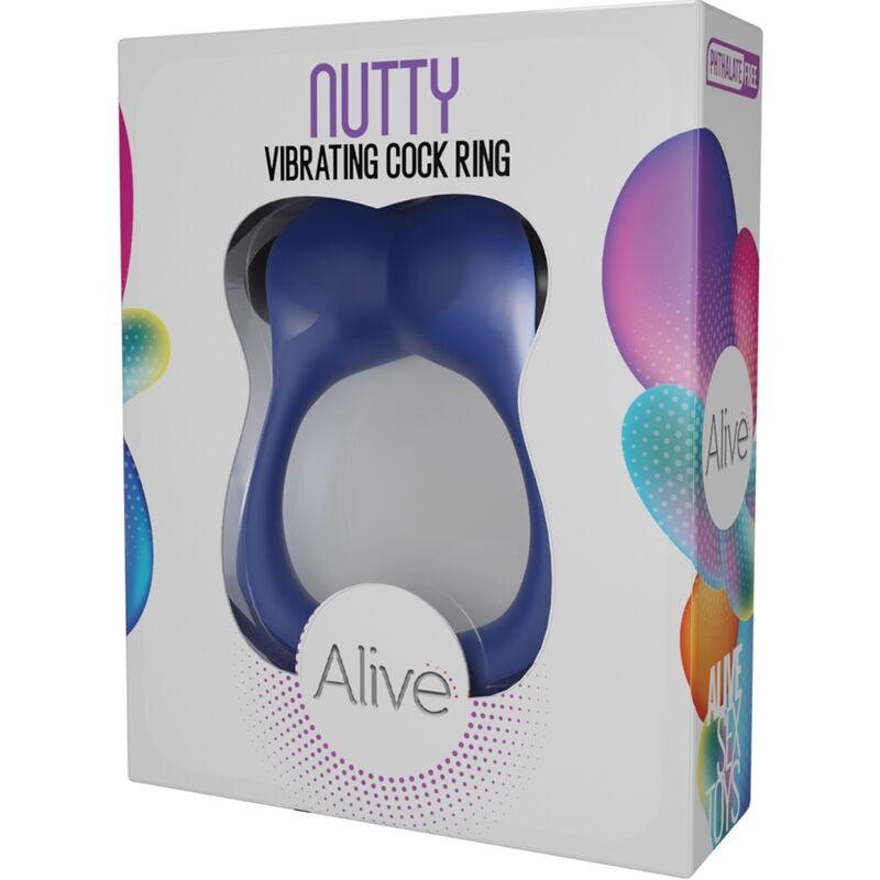 alive anello vibrante nutty blu