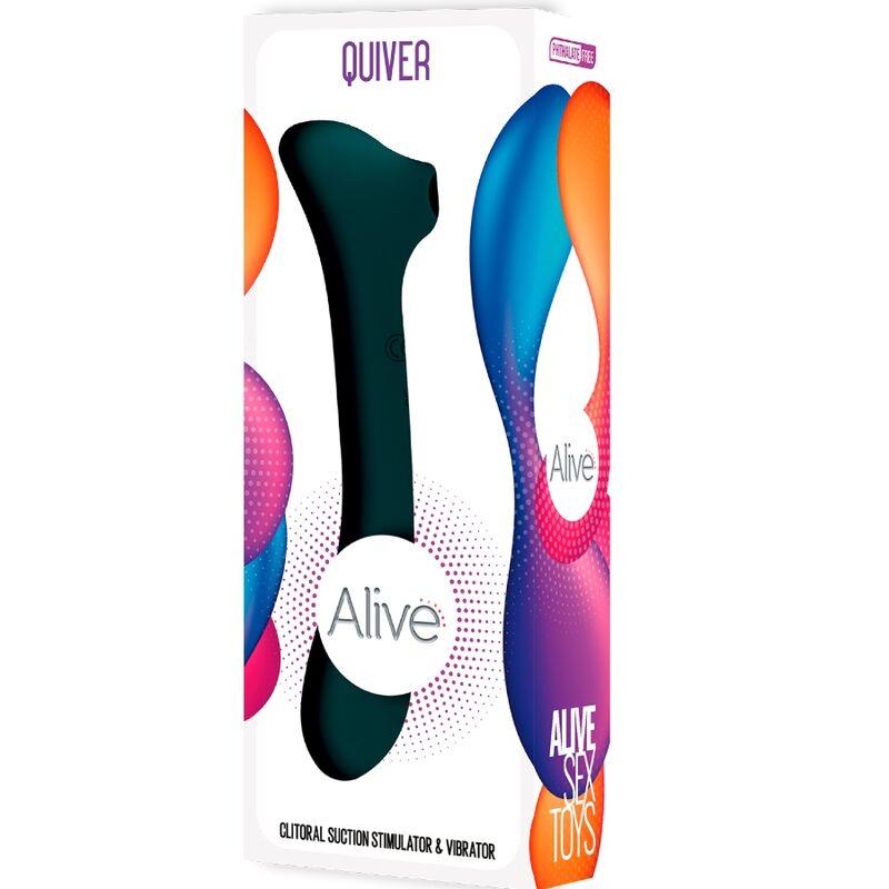 alive ventosa quiver e vibratore verde