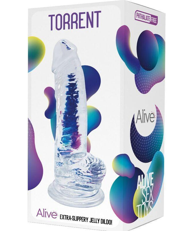 alive torrent pene realistico trasparente 20 6 cm