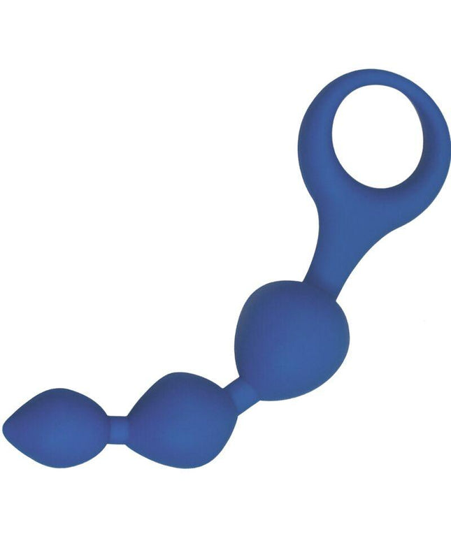 alive sfere anali in silicone blu triball 15 cm