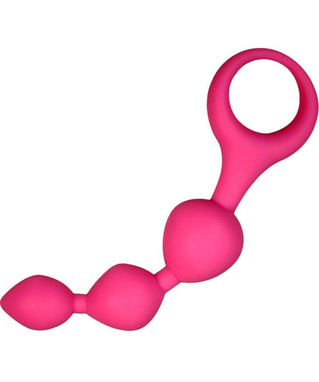 alive sfere anali in silicone triball rosa 15 cm