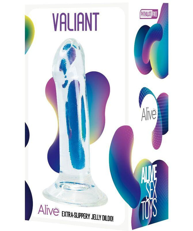 alive valiant pene realistico trasparente 16 cm