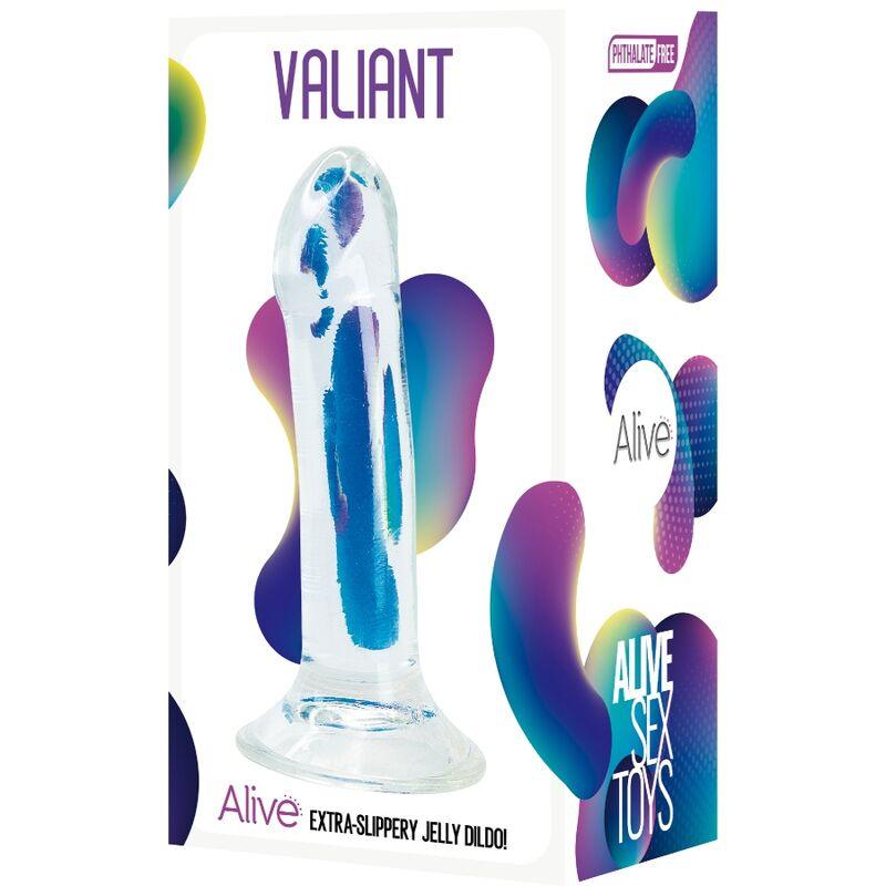 alive valiant pene realistico trasparente 16 cm