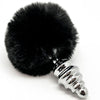 alive plug piacere anale spirale metallo fluffy nero taglia l