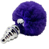 alive plug piacere anale spirale metallo fluffy viola scuro taglia l