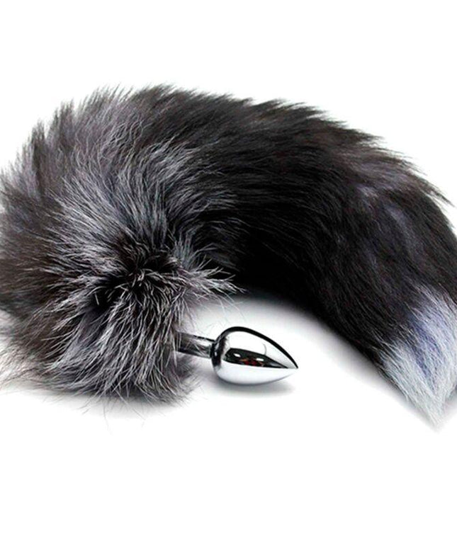 alive plug piacere anale in metallo fox tail taglia m