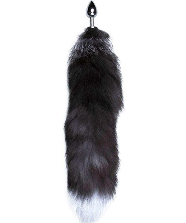alive plug piacere anale in metallo fox tail taglia l