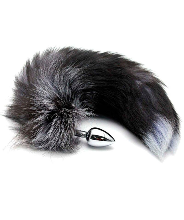 alive plug piacere anale in metallo fox tail taglia l