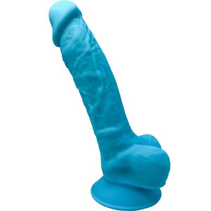 silexd modello 1 pene realistico premium silexpan silicone blu 17 5 cm