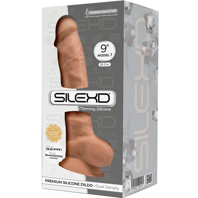 silexd modello 1 pene realistico premium silexpan silicone caramel 23 cm