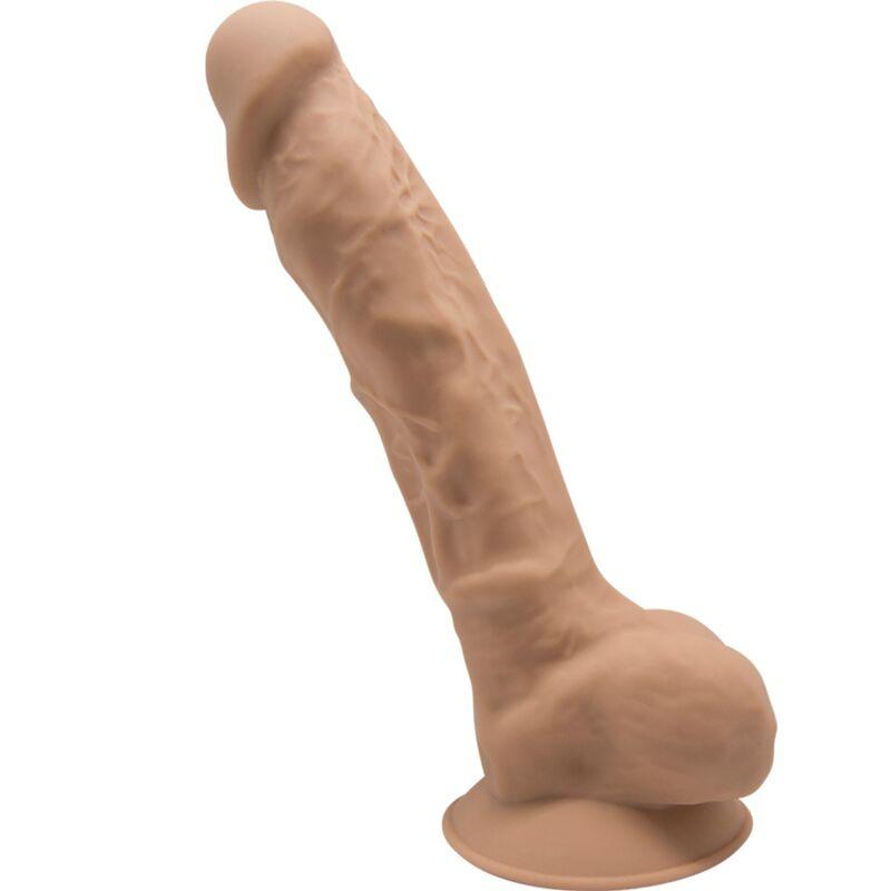 silexd modello 1 pene realistico premium silexpan silicone caramel 23 cm