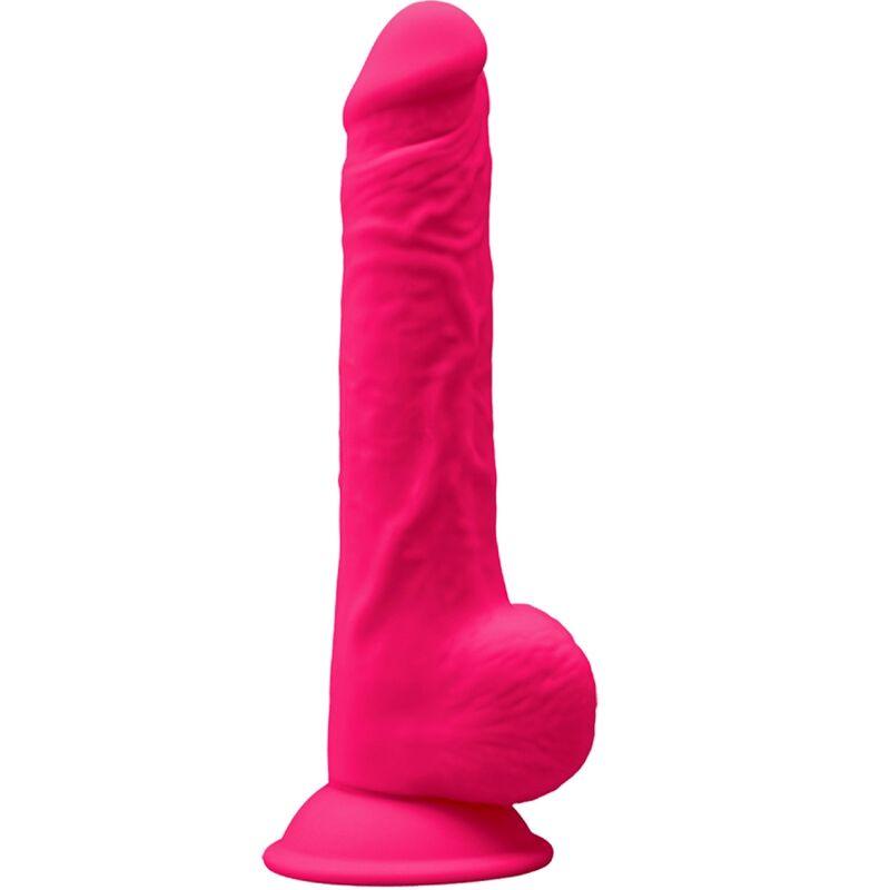 silexd modello 1 pene realistico premium silexpan silicone fucsia 24 cm