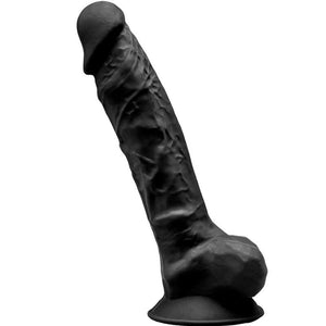 silexd modello 1 pene realistico premium silexpan silicone nero 20 cm