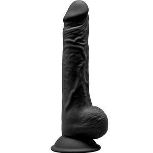 silexd modello 1 pene realistico premium silexpan silicone nero 24 cm