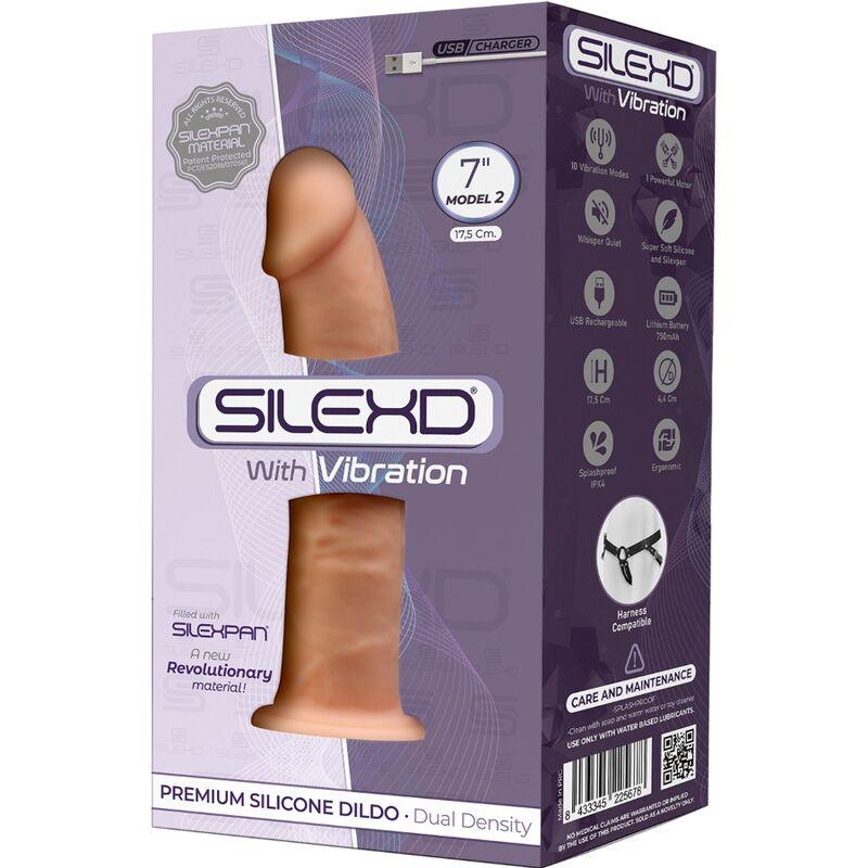 silexd modello 1 vibratore per pene realistico in silicone premium silexpan 17 5 cm