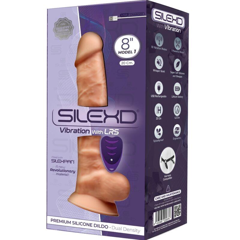 silexd modello 1 vibratore pene realistico in silicone premium silexpan telecomando 20 cm