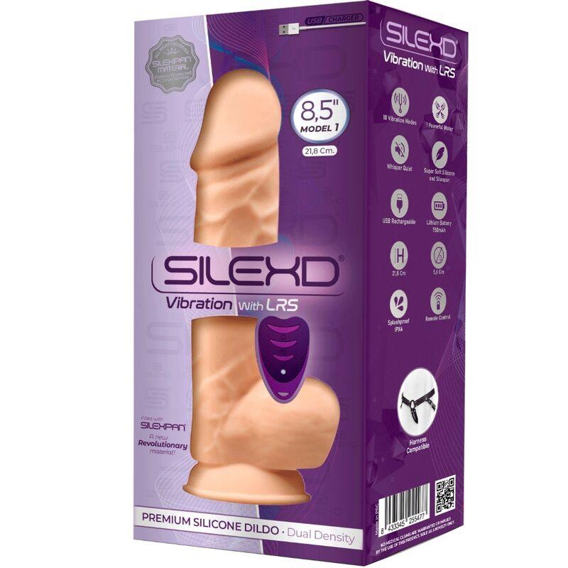 silexd modello 1 vibratore pene realistico in silicone premium silexpan telecomando 21 8 cm