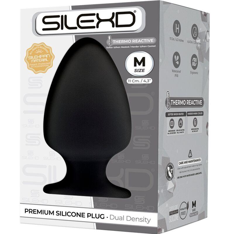 silexd modello 1 plug anale premium silexpan silicone premium termoreattivo misura m