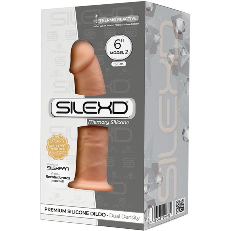 silexd modello 2 pene realistico premium silexpan in silicone 15 cm