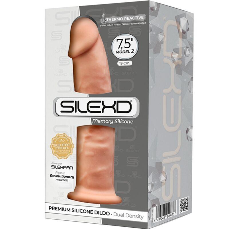 silexd modello 2 pene realistico premium silexpan silicone 19 cm