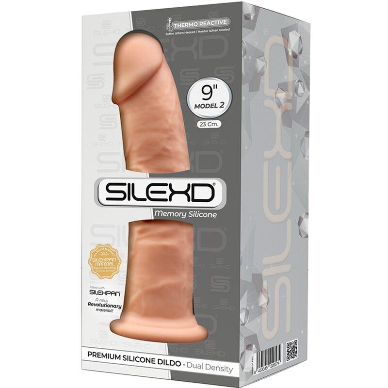 silexd modello 2 pene realistico premium silexpan silicone 23 cm