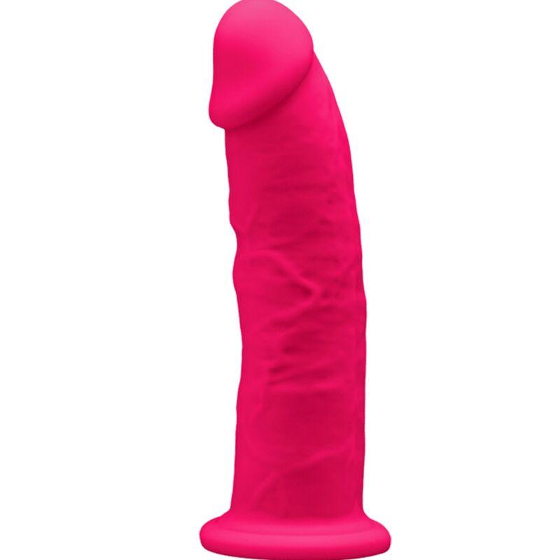 silexd modello 2 pene realistico premium silexpan silicone fucsia 15 cm