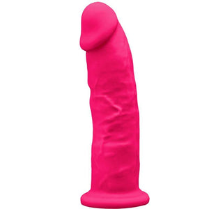 silexd modello 2 pene realistico premium silexpan silicone fucsia 19 cm