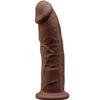 silexd modello 2 pene realistico premium silexpan silicone marrone 23 cm