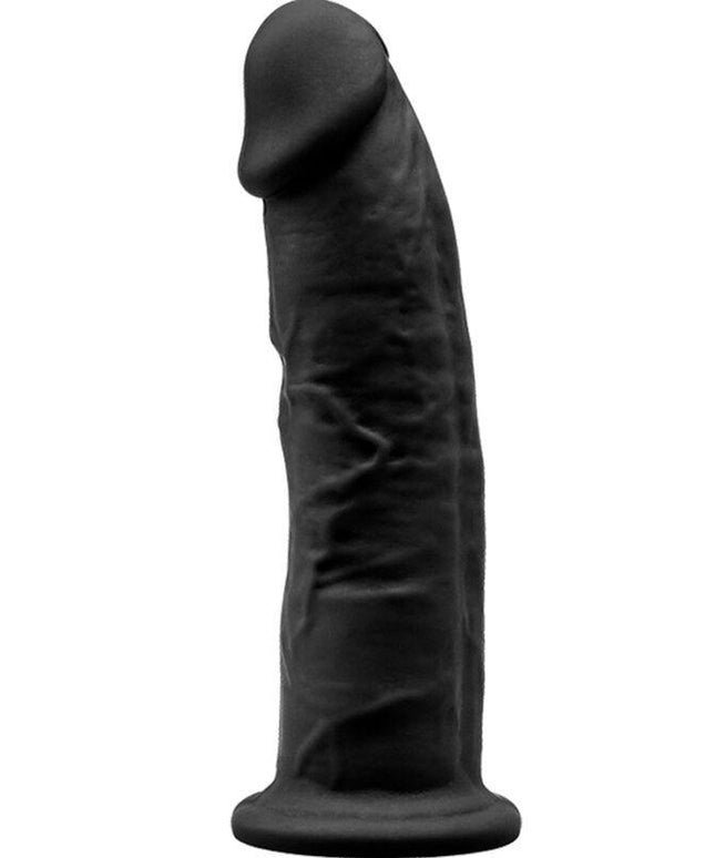 silexd modello 2 pene realistico premium silexpan silicone nero 15 cm