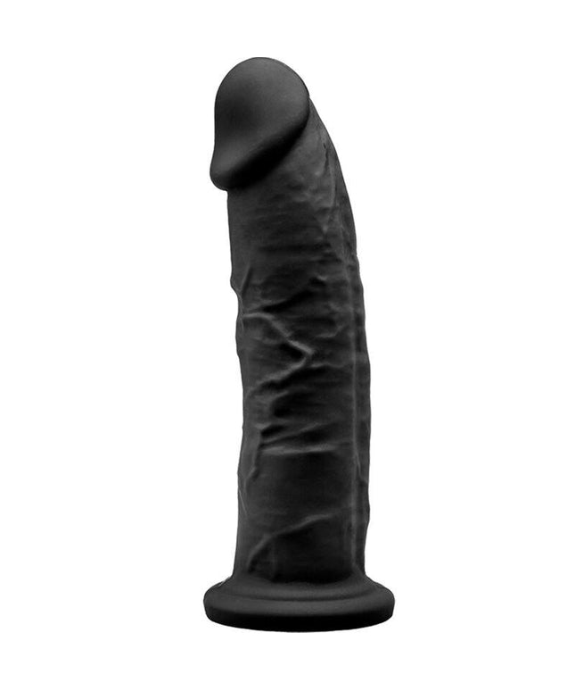 silexd modello 2 pene realistico premium silexpan silicone nero 19 cm