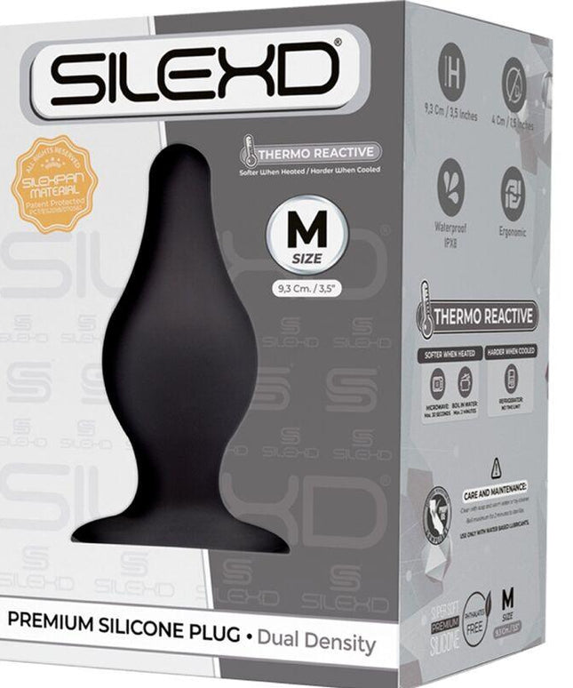 silexd modello 2 plug anale premium silexpan silicone premium termoreattivo misura m