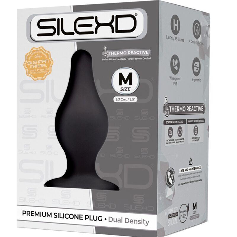 silexd modello 2 plug anale premium silexpan silicone premium termoreattivo misura m