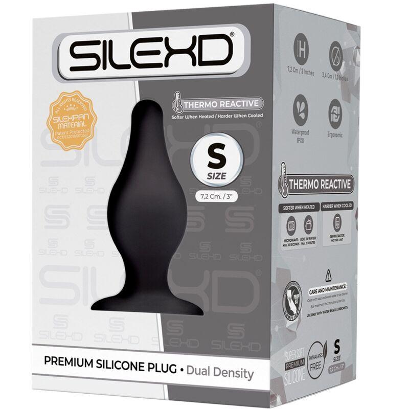 silexd modello 2 plug anale premium silexpan silicone premium termoreattivo taglia s