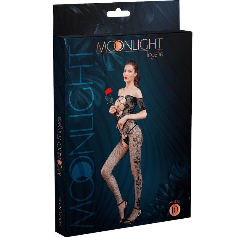 moonlight modello 10 bodystocking nero taglia unica