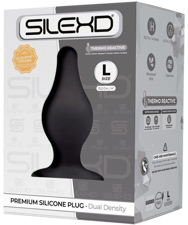 silexd modello 2 plug anale premium silexpan silicone premium termoreattivo misura l