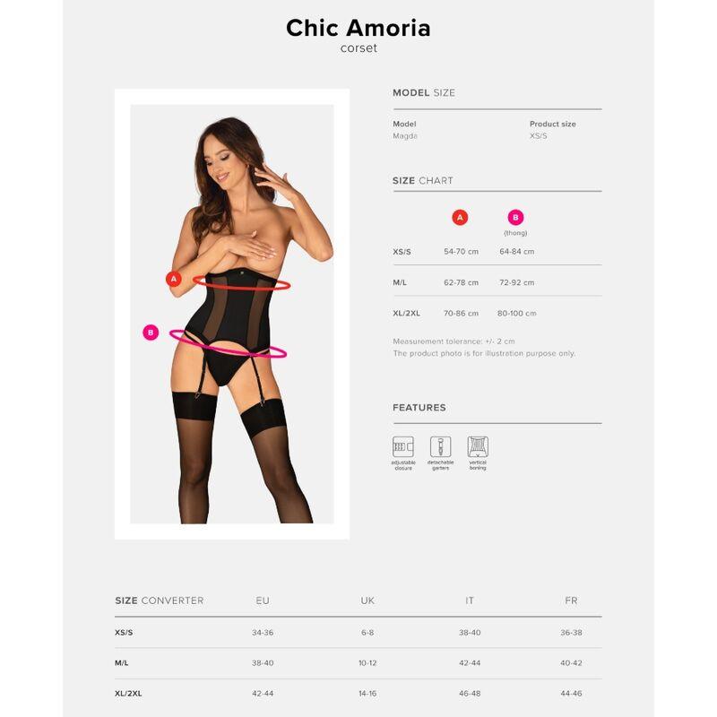 obsessive corsetto chic amoria e tanga xs s