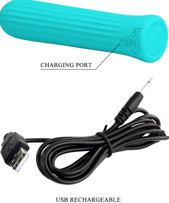 PRETTY LOVE - BLANCHE VIBRATORE STIMOLATORE BLU