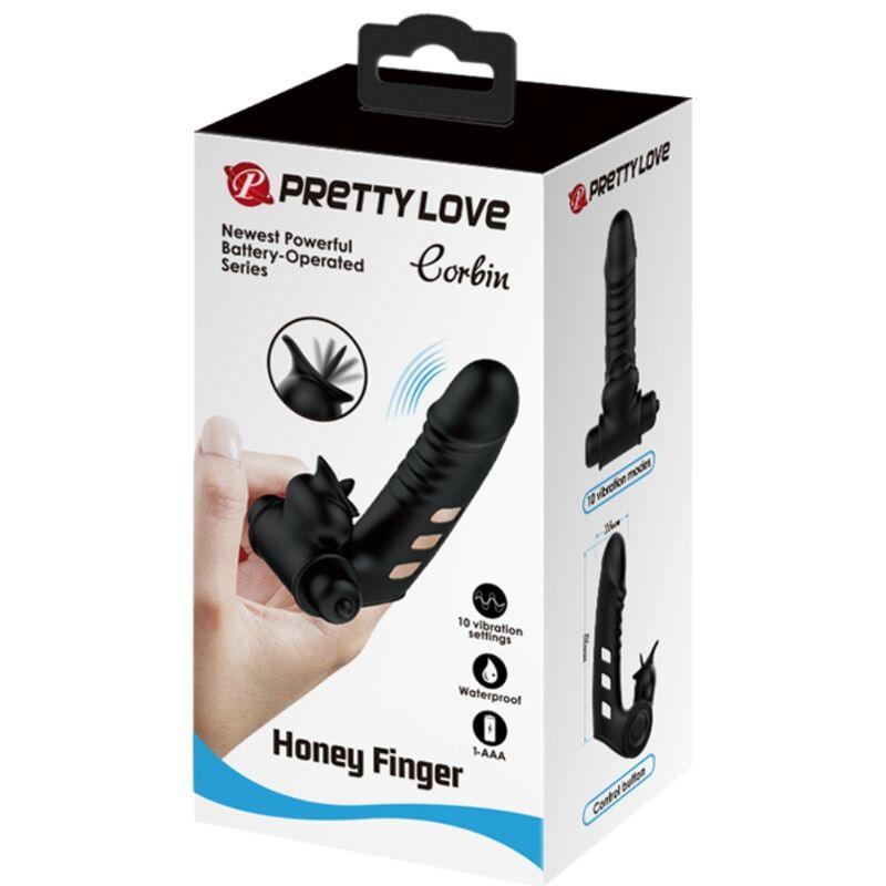 pretty love copertura per dita vibratore corbin nera