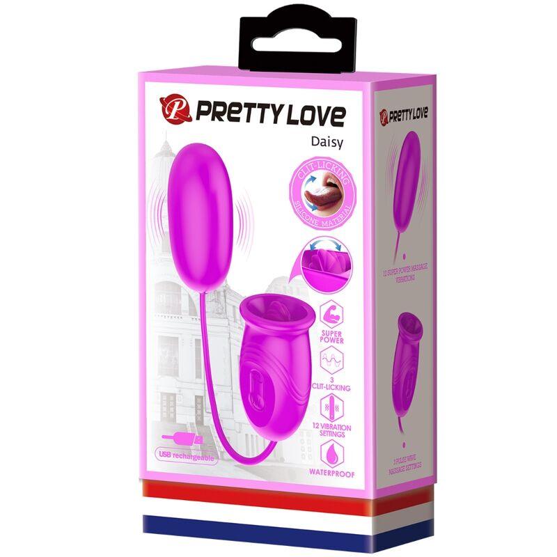 pretty love vibratore ricaricabile daisy dual egg viola